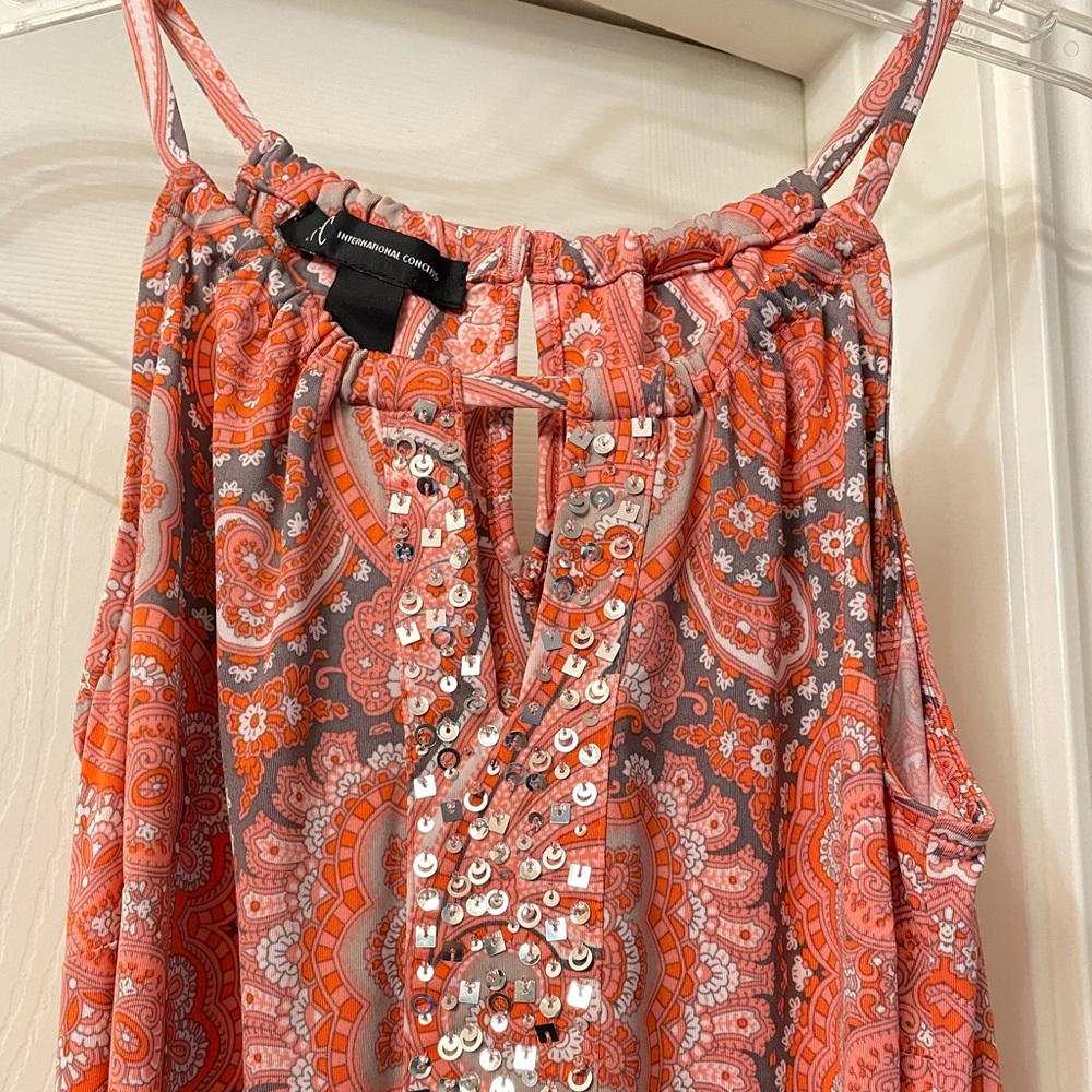 INC International Concepts halter dress w/sequins